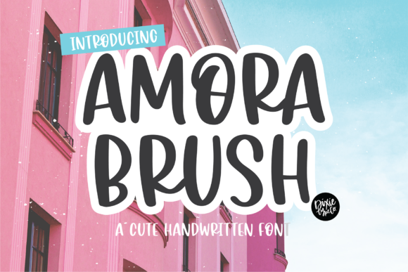 Amora Brush: A Friendly Handwritten Typeface for Editorial Design