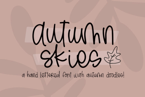 Autumn Skies: A Whimsical Script Font for Marketers