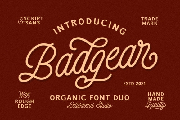 Badgear Font: A Vintage Duo for Makers