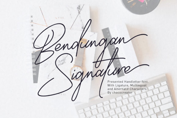 Bendungan Signature Font for Handmade Creators