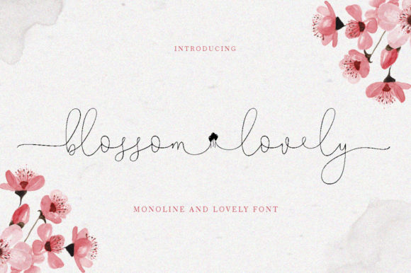 Blossom Lovely: A Handwritten Font for Elegant Branding
