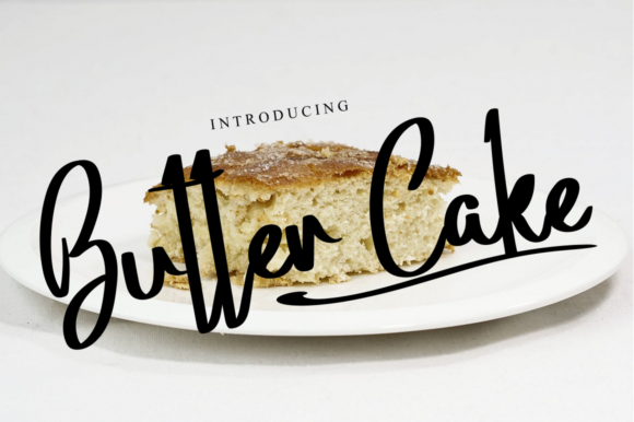 Butter Cake: A Dainty Handwritten Font for Crafters