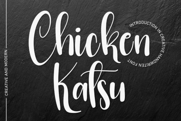 Chicken Katsu: A Handwritten Font for Editorial Charm