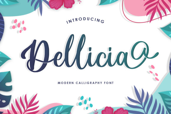 Dellicia: A Romantic Script Font for Small Business Branding