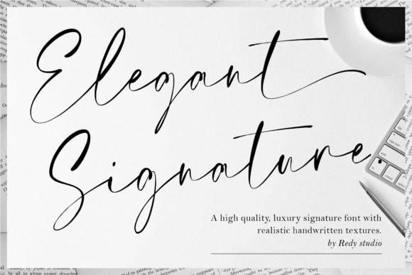 Elegant Signature: A Refined Script Typeface for Web Design