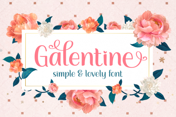 Galentine Font: A Romantic Script for Branding