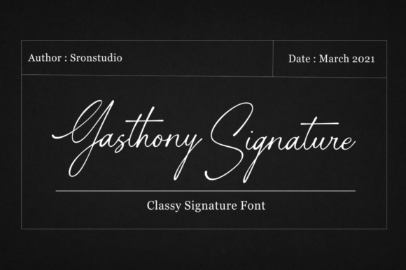 Gasthony Signature: A Typeface for Polished Branding