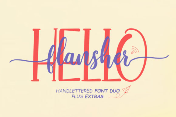 Hello Flansher: A Playful Handwritten Font for Crafters