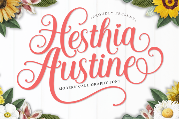 Hesthia Austine: A Modern Script Typeface for Editorial Design