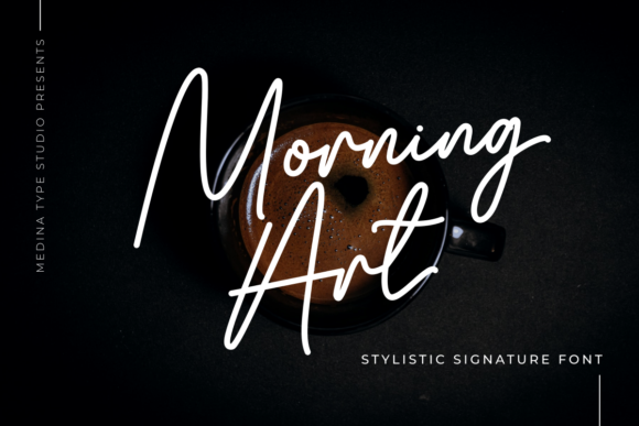 Morning Art: A Handwritten Font for Makers
