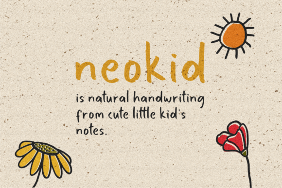 Neokid Handwriting Font for Branding