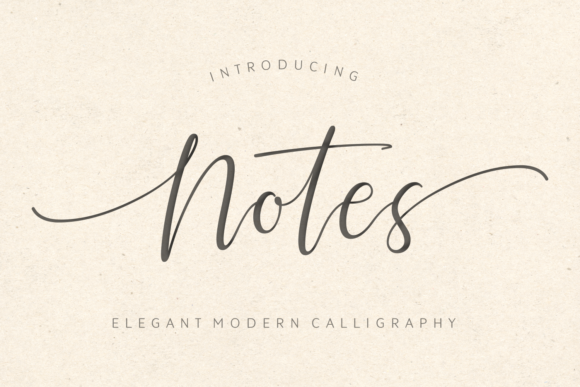 Notes: A Script Font for Digital Elegance