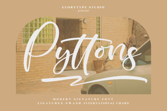 Pyttons: A Playful Script Font for Branding