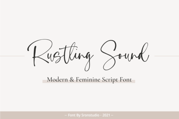Rustling Sound: An Elegant Handwritten Font for Crafters