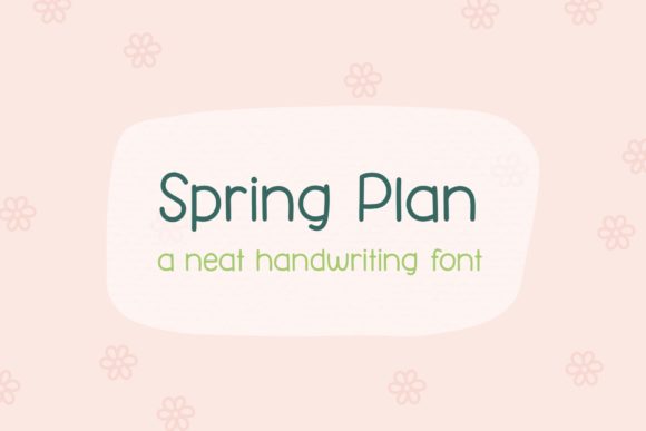 Spring Plan: A Handwritten Font for Branding