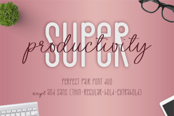 Super Productivity Font for Brand Design