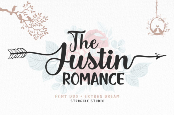 The Justin Romance Typeface for Web Design