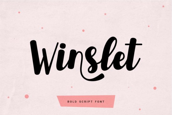 Winslet: A Bold Script Font for Crafters